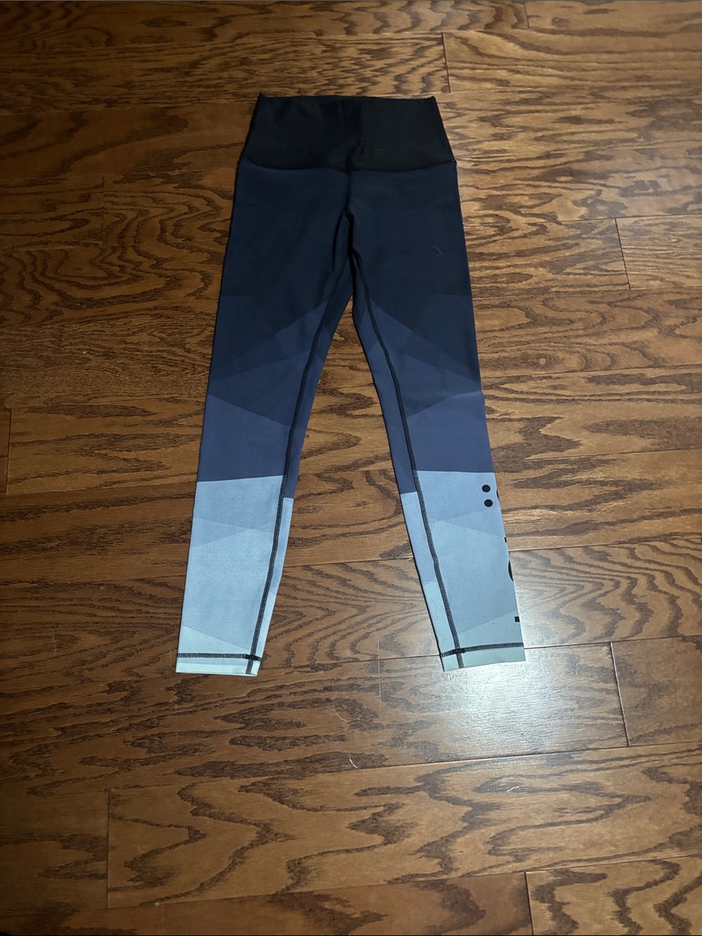 Lole -High-Waist Ombre Blue Athletic Leggings